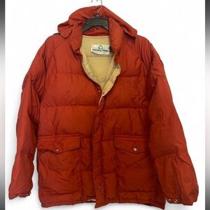 Pacific Trail Men's Red Orange Puffer Coat L